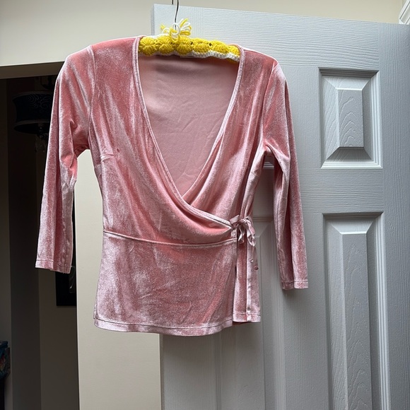 Spartina 449 Tops - Spartina 449 Velvet 3/4 Sleeve Wrap Top Sz XS 2/$10